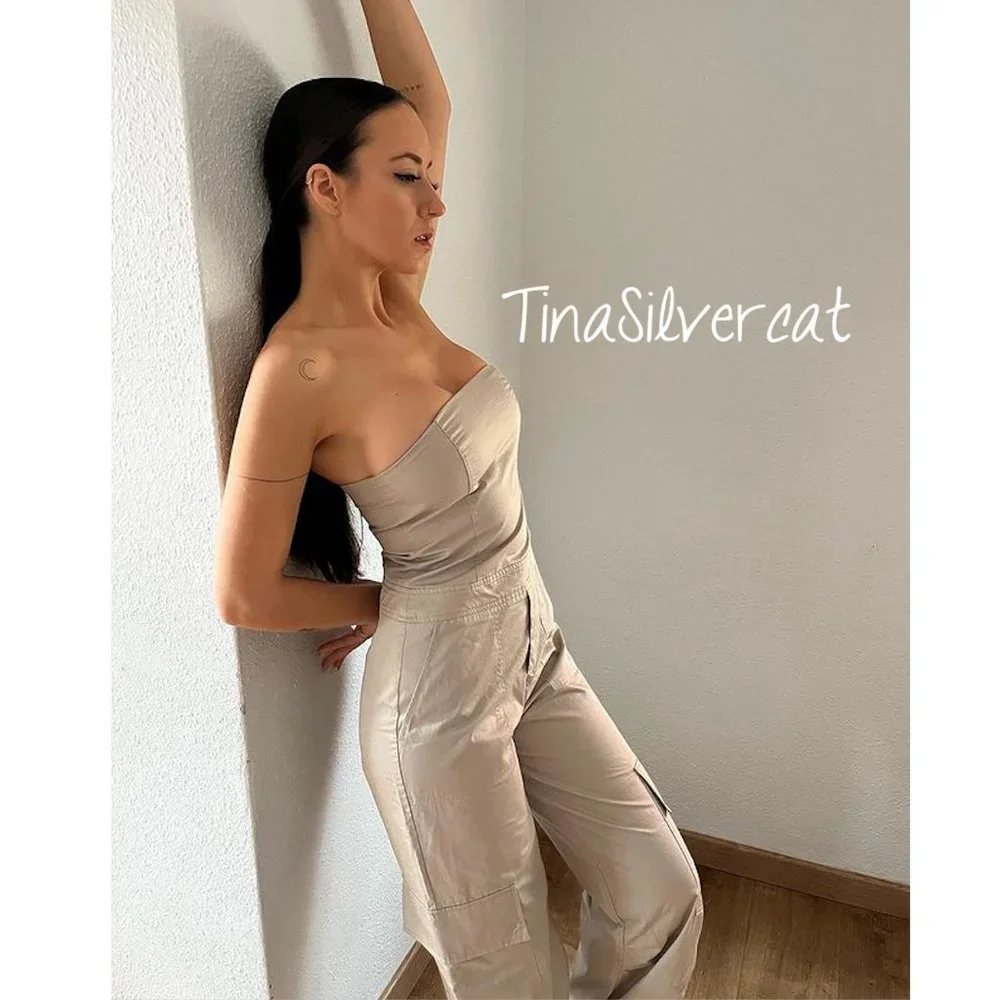BLOGGER'S FAVE! Zara Long Cargo Jumpsuit NWT